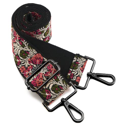 ZOOEASS Nickel Buckles Wide Shoulder Strap Adjustable Replacement Belt Gun Buckles Guitar Style Crossbody Bag Strap