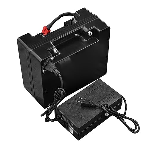 SSCYHT 24v 50ah, Batería de Litio para Silla de Ruedas eléctrica de 24 V, 12 Ah, 15 Ah, 18 Ah, 20 Ah, 25 Ah, 30 Ah, 35 Ah, 40 Ah, 45 Ah y 50 Ah, Recargable con Cargador y Enchufe Anderson.