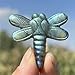 Xzyycyj Natural Labradorite Dragonfly Crystal Quartz Skull Crystal and Stone Reiki Healing (Dragonfly)