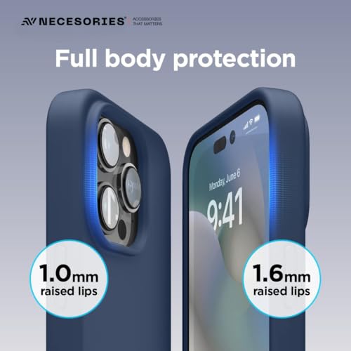 Image of Liquid Silicone Case Compatible for iPhone 13 Pro | Slim Back Cover | Soft Touch Bumper | Shockproof Drop Protection | Microfiber Cloth Inside | Sleek Solid Design