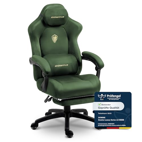 Dowinx Gaming Stuhl Ergonomisch mit Massage-Lendenkissen,...