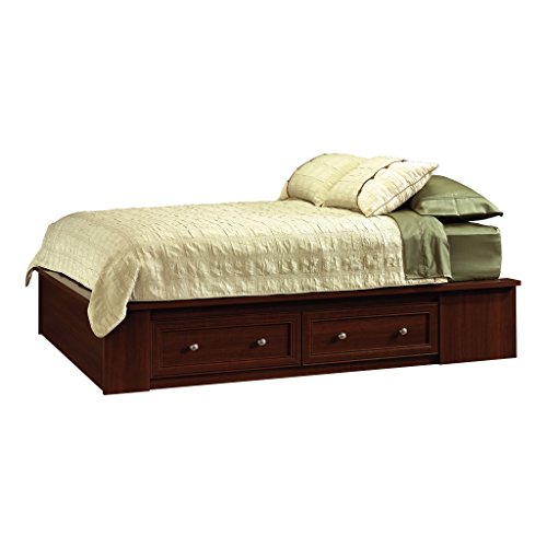 Sauder Palladia Platform Bed, Queen, Select Cherry finish