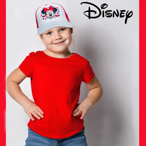 Disney Minnie Mouse Toddler Girls Pink Baseball Cap - Ages 2-4 Years - Adjustable Velcro Closure (Pink/White) (Polka Dot)4