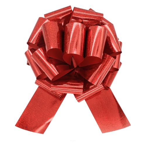 Image of 14 Inch Large red Bow,1Pcs Big Bow for Present,Great Gift Bows for appliances,Bikes,Table Decorations and Party Events (Metallic Red)