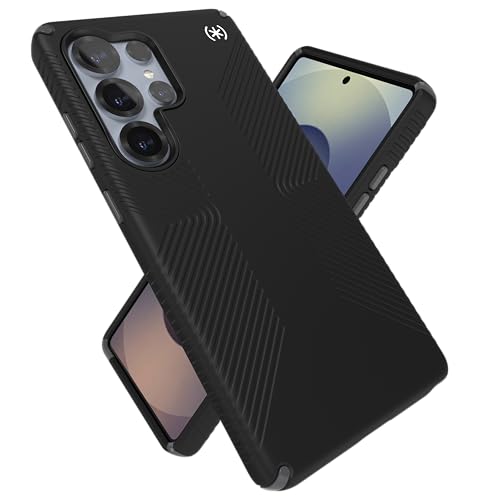 Speck Samsung Galaxy S25 Ultra Case - 13-Foot Drop Protection, No-Slip Grips - Samsung S25 Ultra Case - Raised Bezel and Enhanced Buttons - Presidio 2 Grip - Black/Slate Grey(Pack of 1) Speck Samsung Galaxy S25 Ultra Case - 13-Foot Drop Protection, No-Slip Grips - Samsung S25 Ultra Case - Raised Bezel and Enhanced Buttons - Presidio 2 Grip - Black/Slate Grey(Pack of 1)