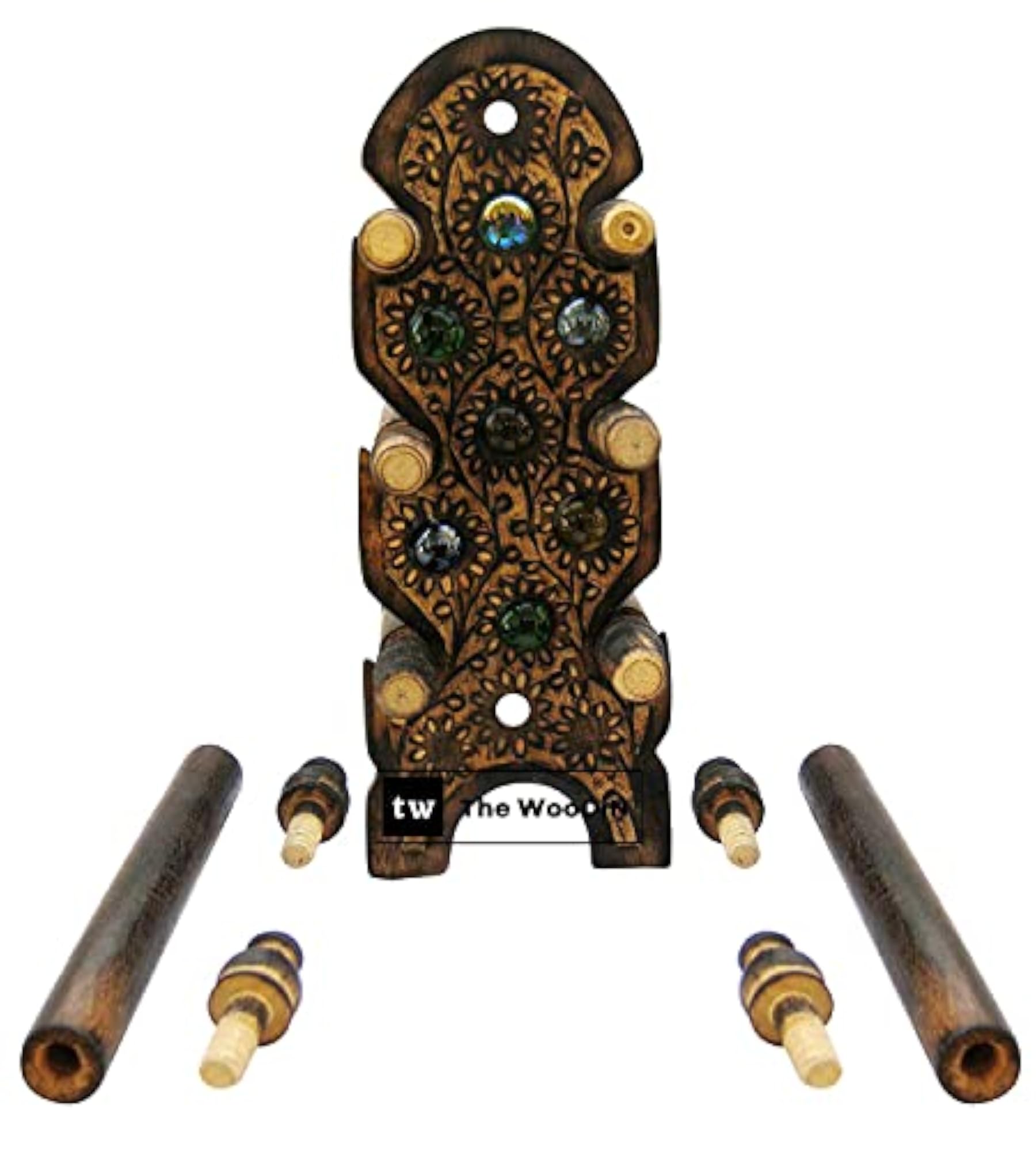 Wooden 6 Tier Bangle Stand for Displaying Bracelets