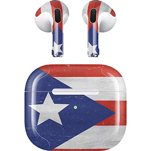 Skinit Decal Audio Skin Compatible with Apple AirPods (3rd Gen, 2021) - Skinit Originally Designed Puerto Rico Flag Distressed Design