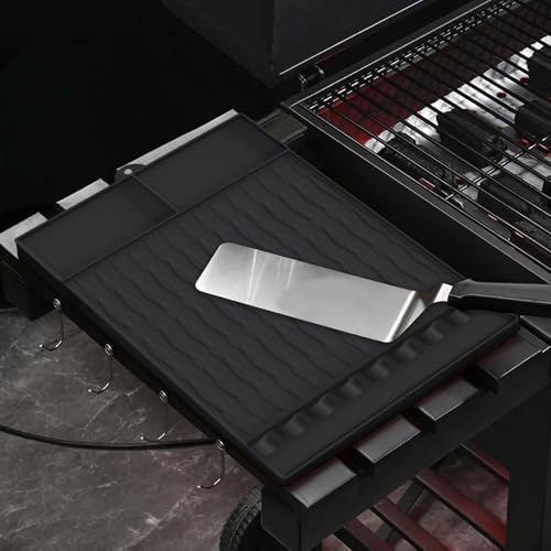 Tapis de barbecue résistant à la chaleur pour protéger le plan de travail extérieur - 3