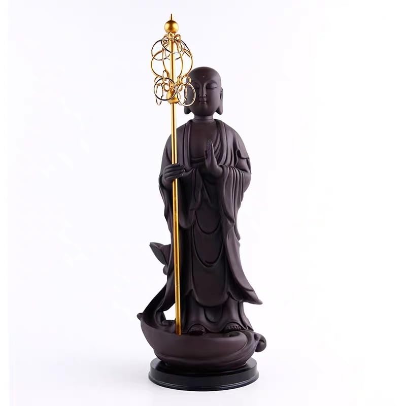 Bruciatore di incenso Statua di Buddha Bruciatore di incenso riflusso Casa Decorazione interna creativa Ornamenti in ceramica Incensiere