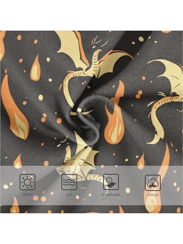 ZZKKO Yellow Fire Dragon Girls Underwear Toddler Panties for Girls Comfort Brief Size 2-8T3