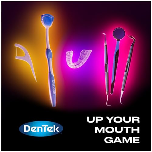 Image of DenTek Easy Brush Interdental Cleaners, Tight Between Teeth Brushes, Plaque Control, Dental Picks for Oral Care, Fresh Mint, 16 Count (Pack of 12)