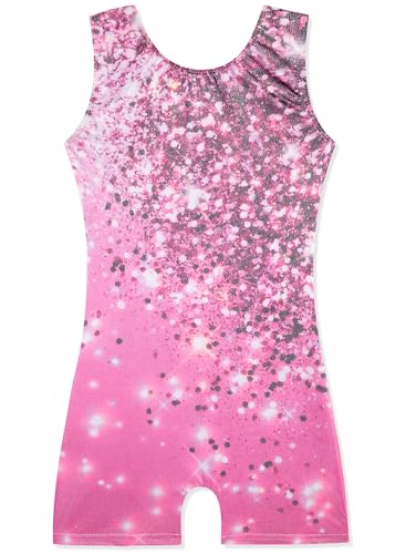 Image of HOZIY Gymnastics Leotards for Girls Unicorn Aurora Rainbow Mermaid Dinosaur Cupcake Sparkle Biketard Toddlers Kids Children