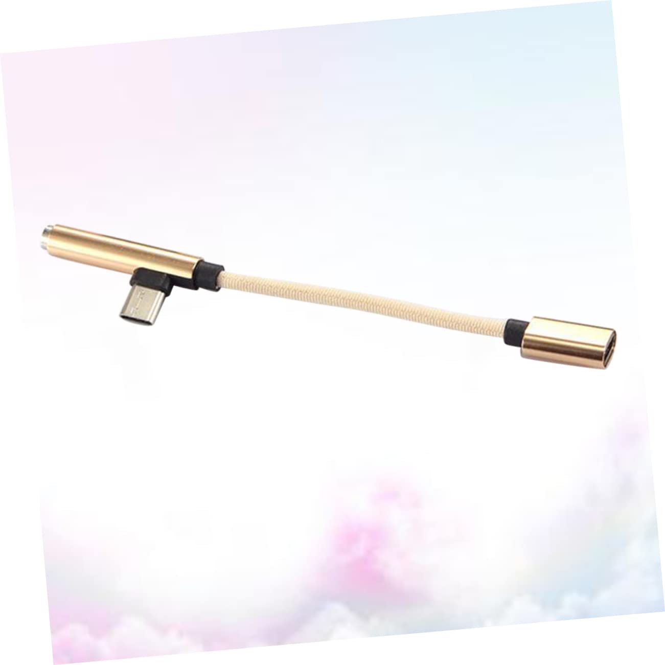 DOITOOL 3stücke Type-c Zu Kopfhörer Adapter Beige USB-c Audiokabel Für Smartphones Klinkenanschluss Und Robust Für Musik Und Anrufe