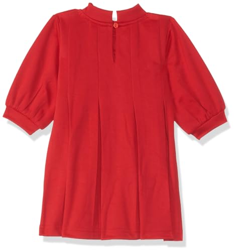 Image of Nautinati Baby Girls Trendy Fit & Flare Frock with Styled Sleeves | Age 0-3 Years