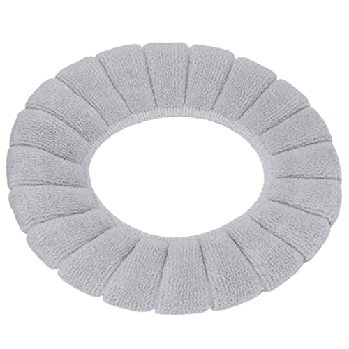 CUTULAMO Toilettenabdeckung, Toilettensitzkissen, hautfreundliches, Schlichtes Design für Zuhause, Büro, Badezimmer(Grau) – Bild 6