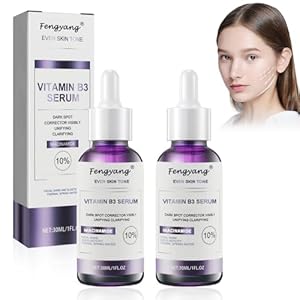 Fengyang 2 stuks B3 gezichtsserum, gezichtsserum, vochtserum, anti-rimpel, collageenversterkend anti-aging serum, vermindert fijne lijntjes