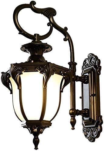 Lampe murale extérieure E27 en métal rétro étanche pour éclairage de pavillon