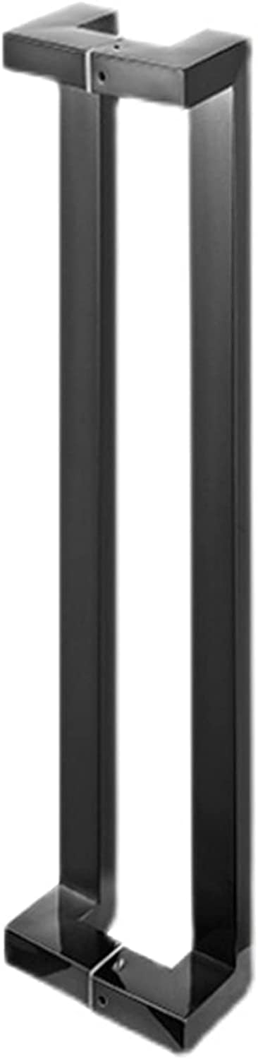 Grandes poignées de porte coulissante en verre noir poignée de douche inox 60 cm
