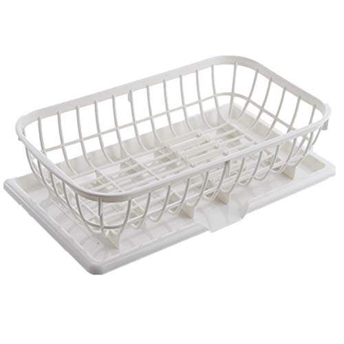 Alipis Rejilla de Drenaje para Cocina Soporte para Vajilla de Plástico Escurridor de Cuencos para Fregadero Organizador de Platos para Secado de Platos