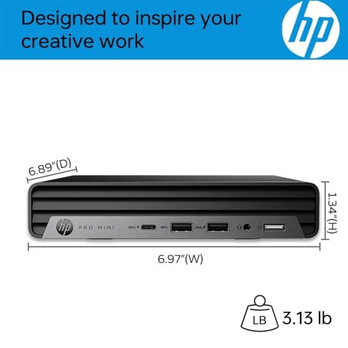 Image of HP Pro Mini 400 G9 Business Mini Desktop Computer, Intel 6-Core i5-12500T, 32GB DDR4 RAM, 2TB PCIe SSD, 2 Type-C, HDMI, 2 DisplayPort, WiFi 6, Bluetooth, Keyboard & Mouse, Windows 11 Pro