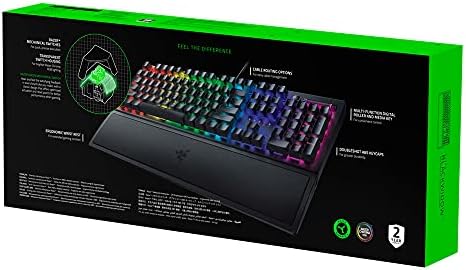 Razer BlackWidow V3 - Premium Mechanical Gaming Keyboard (Mechanical Keyboard with Yellow Switches, RGB Chroma Lighting, Media Keys) QWERTY | US layout
