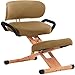 XBSLJ Kniestühle Ergonomisch Ergonomischer Kniestuhl mit Rückenstütze Höhenverstellbare orthopädische Haltung Holzhocker Nackenschmerzen Wirbelsäulenspannung