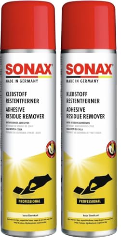 SONAX KlebstoffRestEntferner (400 ml) zur schnellen und rückstandslosen Entfernung von Klebstoffresten & Papier-Haftetiketten | Art-Nr. 04774000 (Packung mit 2)
