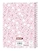 Safta MIFFY FLORES – Notebook 120 Sheets, A6, Hard Cover, Ideal for Children of Different Ages, Comfortable and Versatile, Quality and Resistance, 11.5 x 14.5 cm, Pink Stick, M, Casual, Pink Stick, M