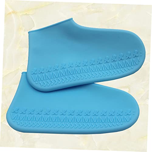 Cubiertas para botas de lluvia SUPVOX, 2 pares, cubre-zapatos antideslizantes para jardín, barro y lluvia, para niños pequeños miniatura 2