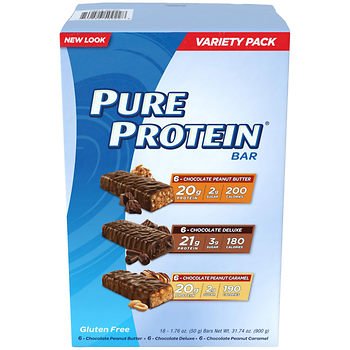 Pure Protein Barras Variedad Pack 18 ct. x 1.76 oz. miniatura 1