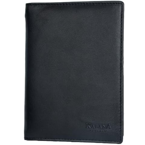 Black Genuine Leather Passport Holder - Wallet Cover