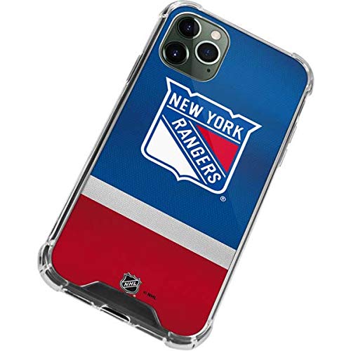Skinit Clear Phone Case Compatible with iPhone 12 Pro - Officially Licensed NHL New York Rangers Jersey Design