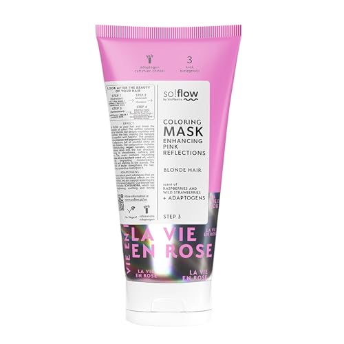 Maschera Tonificante Per Capelli Biondi - Trattamento Color-Correttore Rinfrescante Con Estratti Di Lampone E Fragola - Maschera Blu Nutriente Per Capelli Setosi E Luminosi