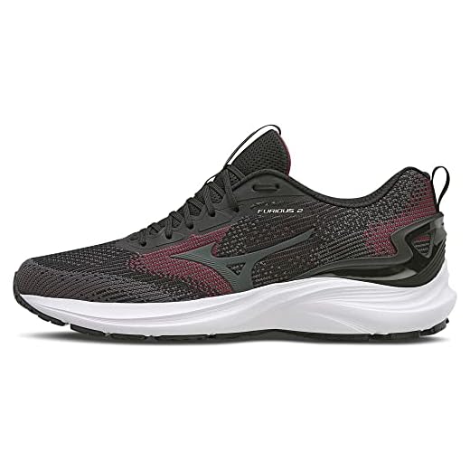 Tênis Mizuno FURIOUS 2 masculino, PRETO/BORDO, 42