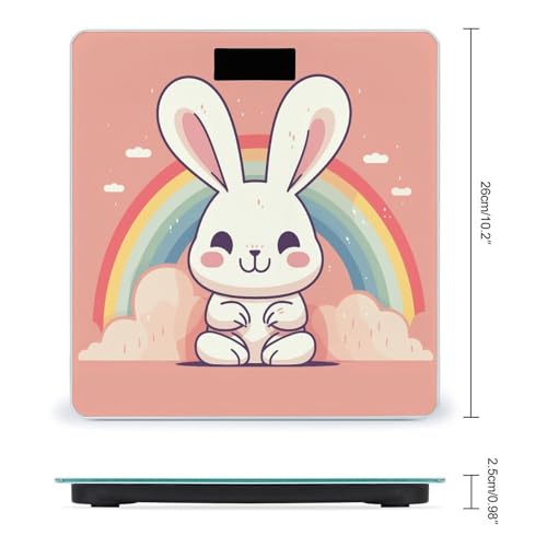 Báscula digital Rainbow and Rabbit para peso corporal miniatura 2