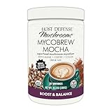 Host Defense MycoBrew Mocha - Mocha Drink Mix - Mocha Powder Includes Lion's Mane Mushroom - Drink Mix with Fair Trade Certified Cocoa & 100% Arabica Instant Coffee - 10.5 oz (20 Servings)