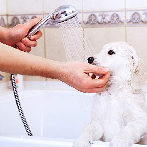 Gonioa Shower Hose Extra Long 118 Inches Chrome Shower Head Hose or Faucet Extension Tubes, Handheld Shower Hose Pipe for Bathroom Shower Sprayer Hose Replacement with Brass Insert - Thumbnail 2