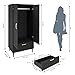 ALBSL Bedroom Armoire Wardrobe Closet with Hanging Rod,60