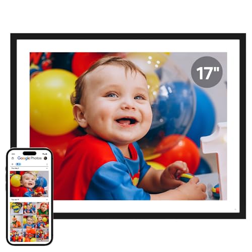 Cozyla Frame: 17 Digital Picture Frame with Large Display No Subscription