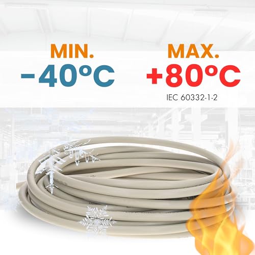 Câble de commande blindé LiYCY Lapp 0034505 de 10m avec gaine grise en PVC 5x0,34 mm² - 5