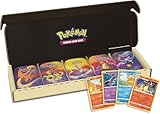 Pokémon : Lot de 5 Mini boîtes Puissance de Kanto (10 boosters, 5 pièces et 5 Cartes artistiques)