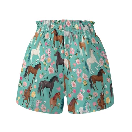 Girls High Waisted Shorts with Pockets Casual Athletic Shorts for 1-16 Years Old2