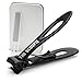 Ultra Wide Jaw Toenail Clippers and Fingernail Clippers (Large, Black) for Thick Nails, Big Opening Cutters for Large Hands and Feet, Manicure Set and Pedicure Kit, Men & Women