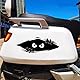 JEYORZY 2 Stück autoaufkleber, lustig autoaufkleber, Lustige Monster Aufkleber Autoaufkleber Lustig Schwarze Wasserdicht Aufkleber Auto für Motorrad Fenster Wand Laptops Voyeurismus Augen Aufkleber