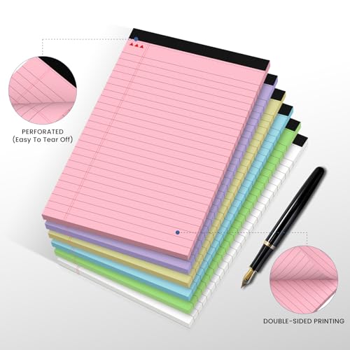 Bloc-notes lignés de couleur pour éviter d'oublier vos notes