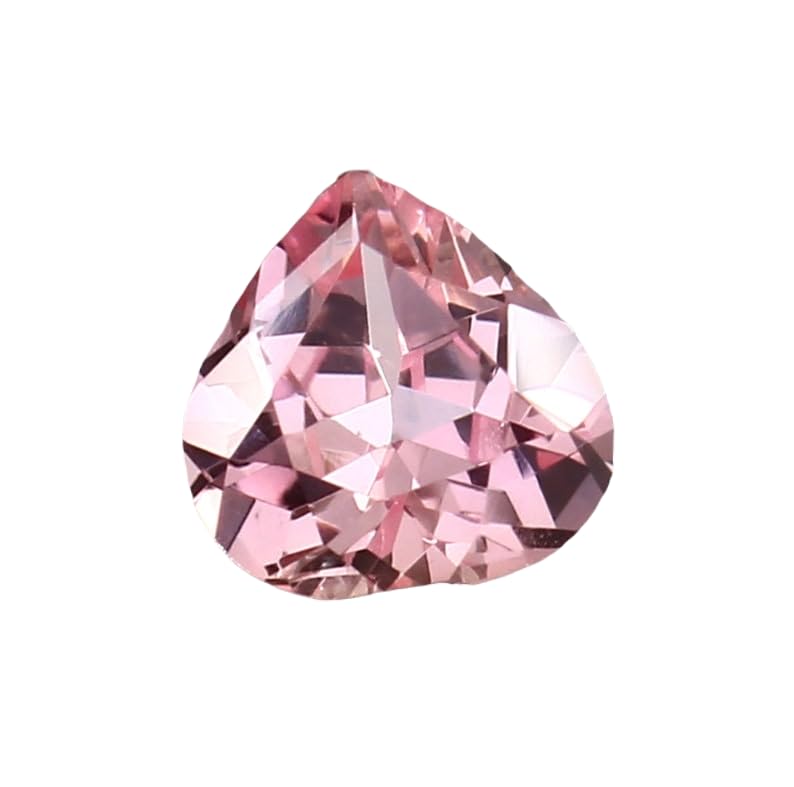 Morganite naturelle cœur 8x8mm pierre gemme pour bague pendentif collier DIY