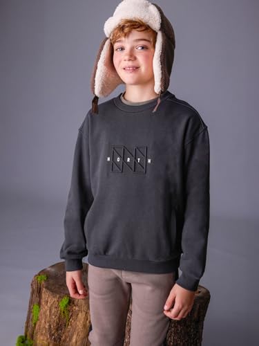 Mayoral Embossed Pullover for Boys Shadow4