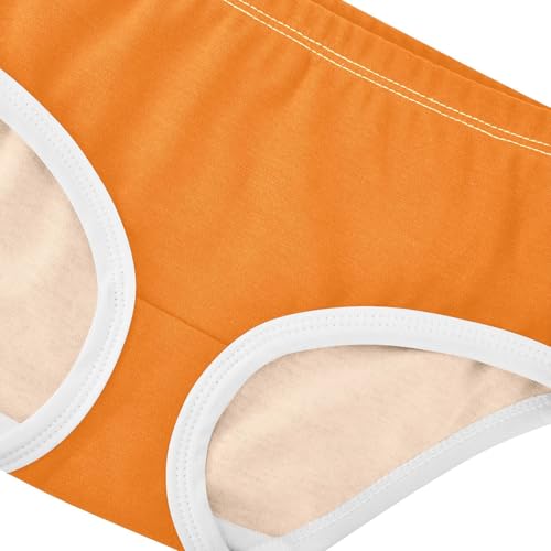 Joisal Girls Underwear Toddler 2t Cotton Panties for Girl Personalized Underpants Briefs Sun Orange4