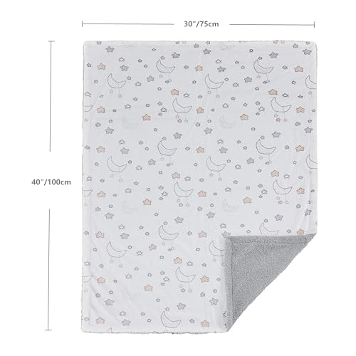 Image of CREVENT 30''X40'' Cute Cozy Fluffy Warm Baby Blanket for Girls Boys Infants Toddlers' Bedding /Crib /Cot /Stroller, Baby Shower Birthday Newborn's Gift - Good Night