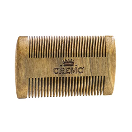 CREMO - Peigne à Barbe Pour Homme de Haute Qualité | En Bois Exotique Naturellement Parfumé